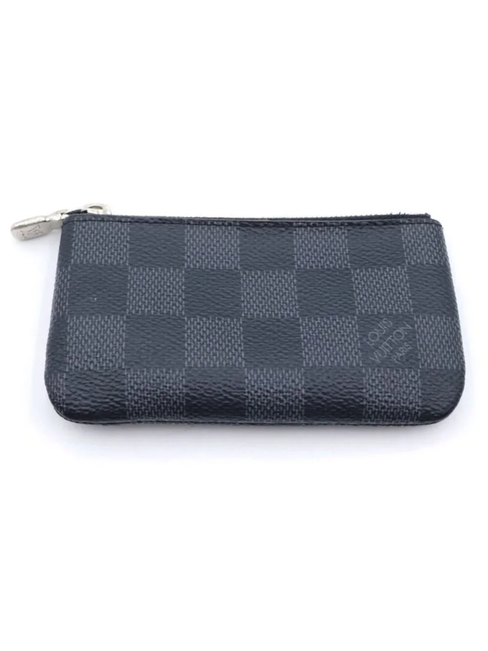 Louis Vuitton Damier Graphite Pochette Cles Card Case Black